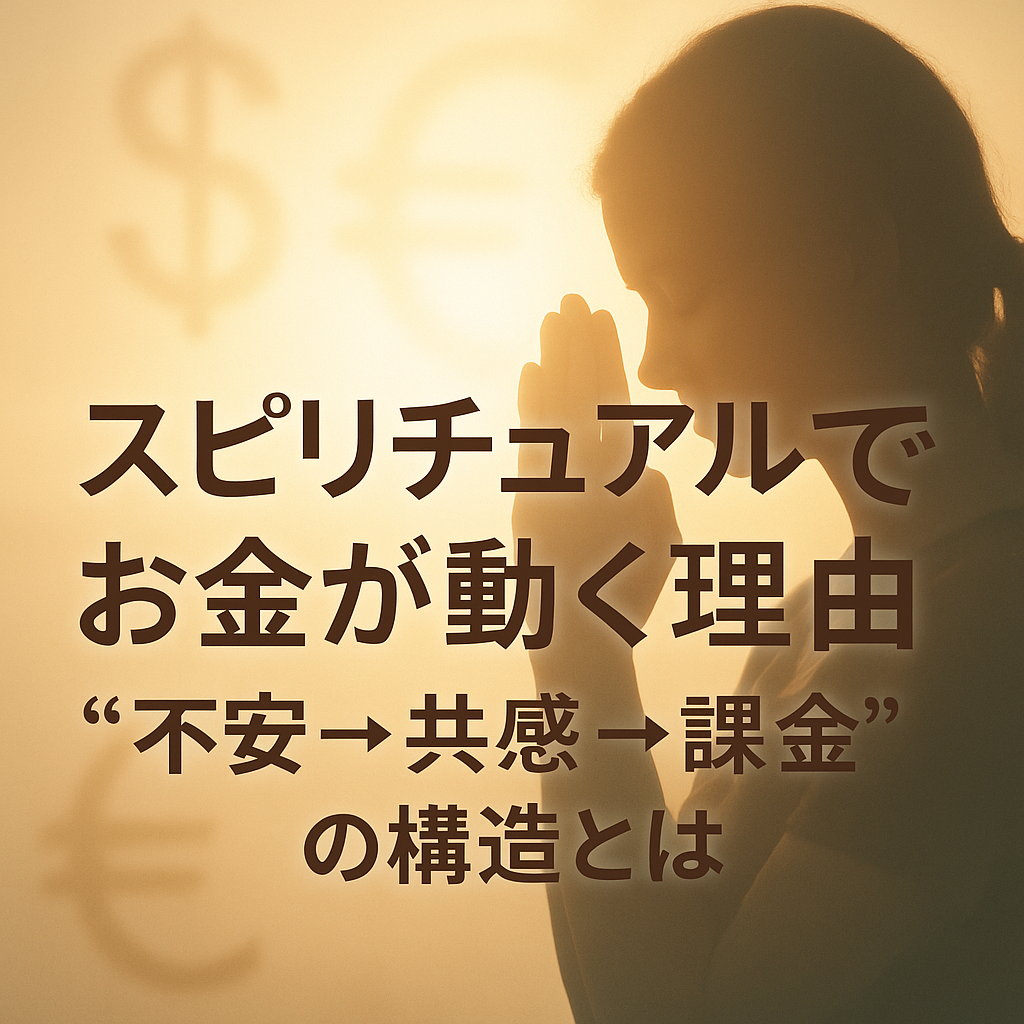 スピリチュアルと課金の関係を解説するブログ記事のアイキャッチ画像