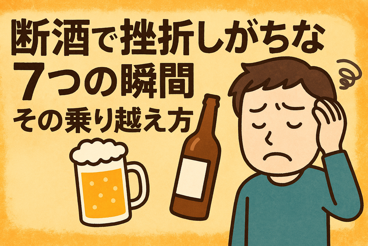 断酒で挫折しがちな７つの瞬間と、その乗り越え方