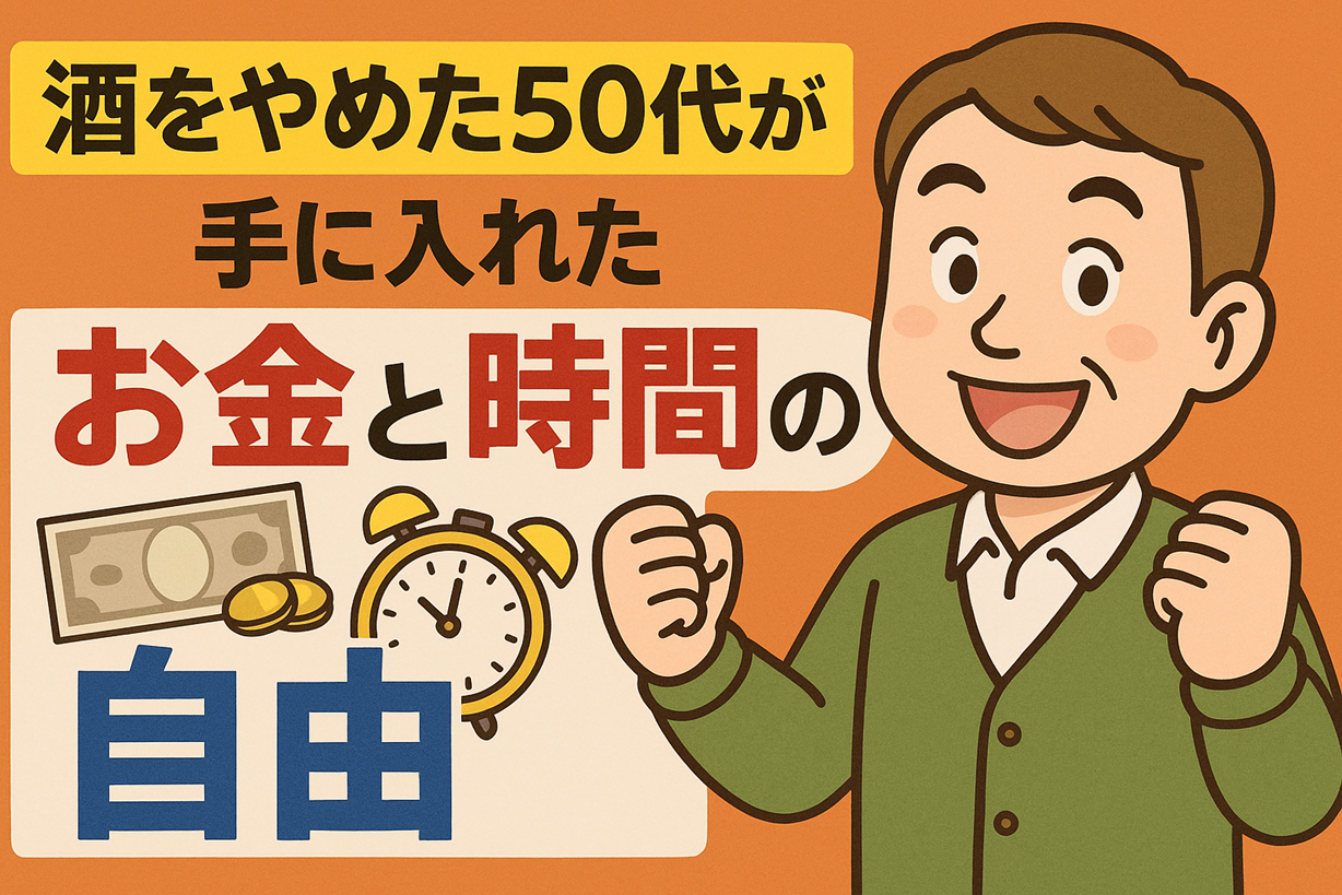 【年間48万円が貯金に】酒をやめた50代が手に入れた『お金と時間の自由』｜断酒がもたらす経済的メリット