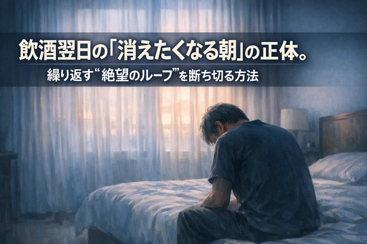 飲酒翌日の「消えたくなる朝」の正体。繰り返す“絶望のループ”を断ち切る方法