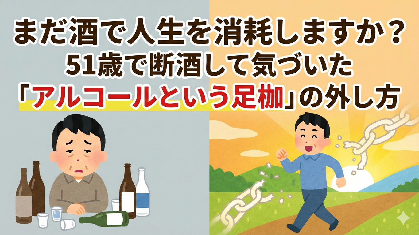 まだ酒で人生を消耗しますか？ 51歳で断酒して気づいた「アルコールという足枷」の外し方