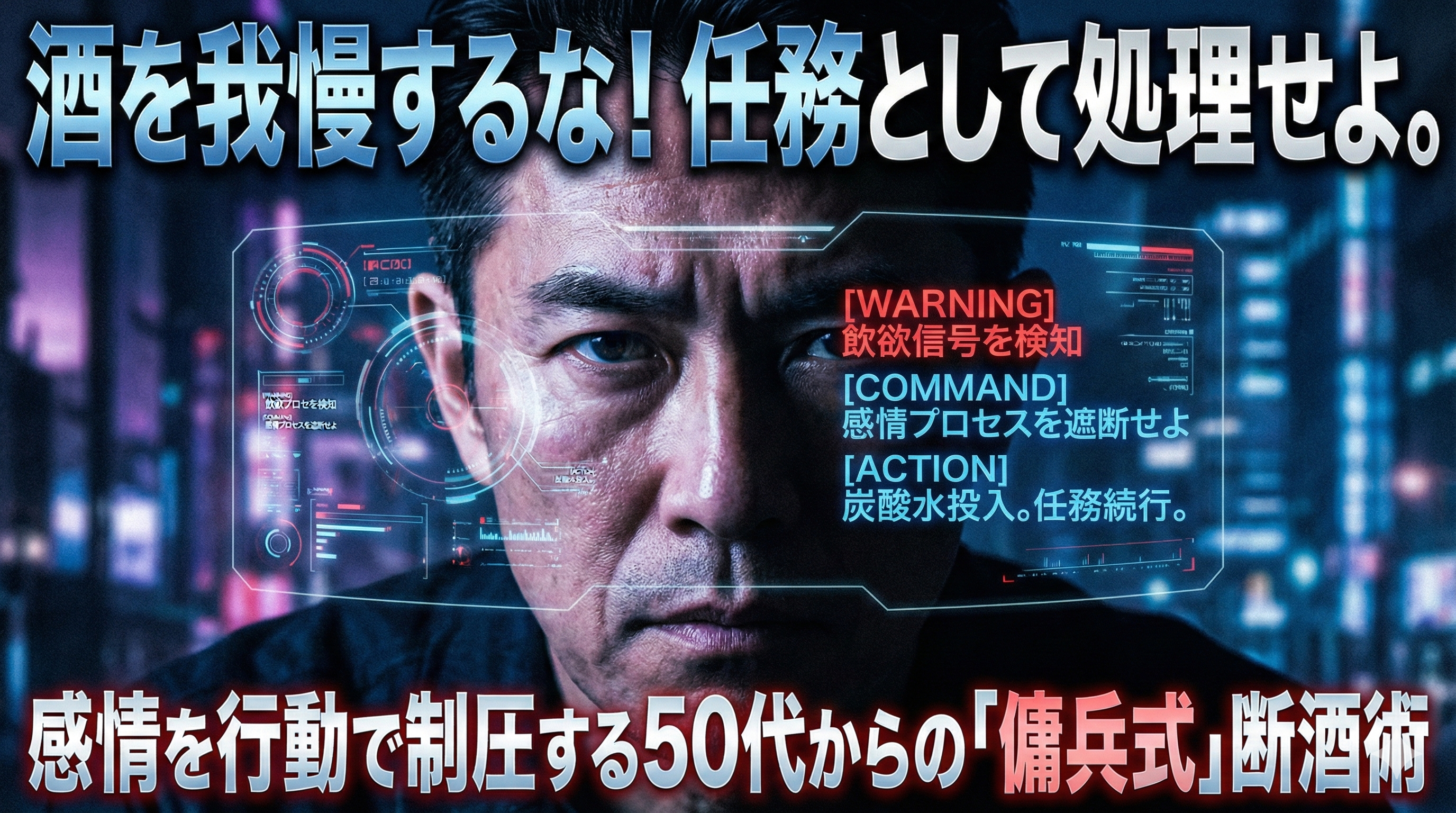 酒を我慢するな！任務として処理せよ。感情を行動で制圧する50代からの「傭兵式」断酒術