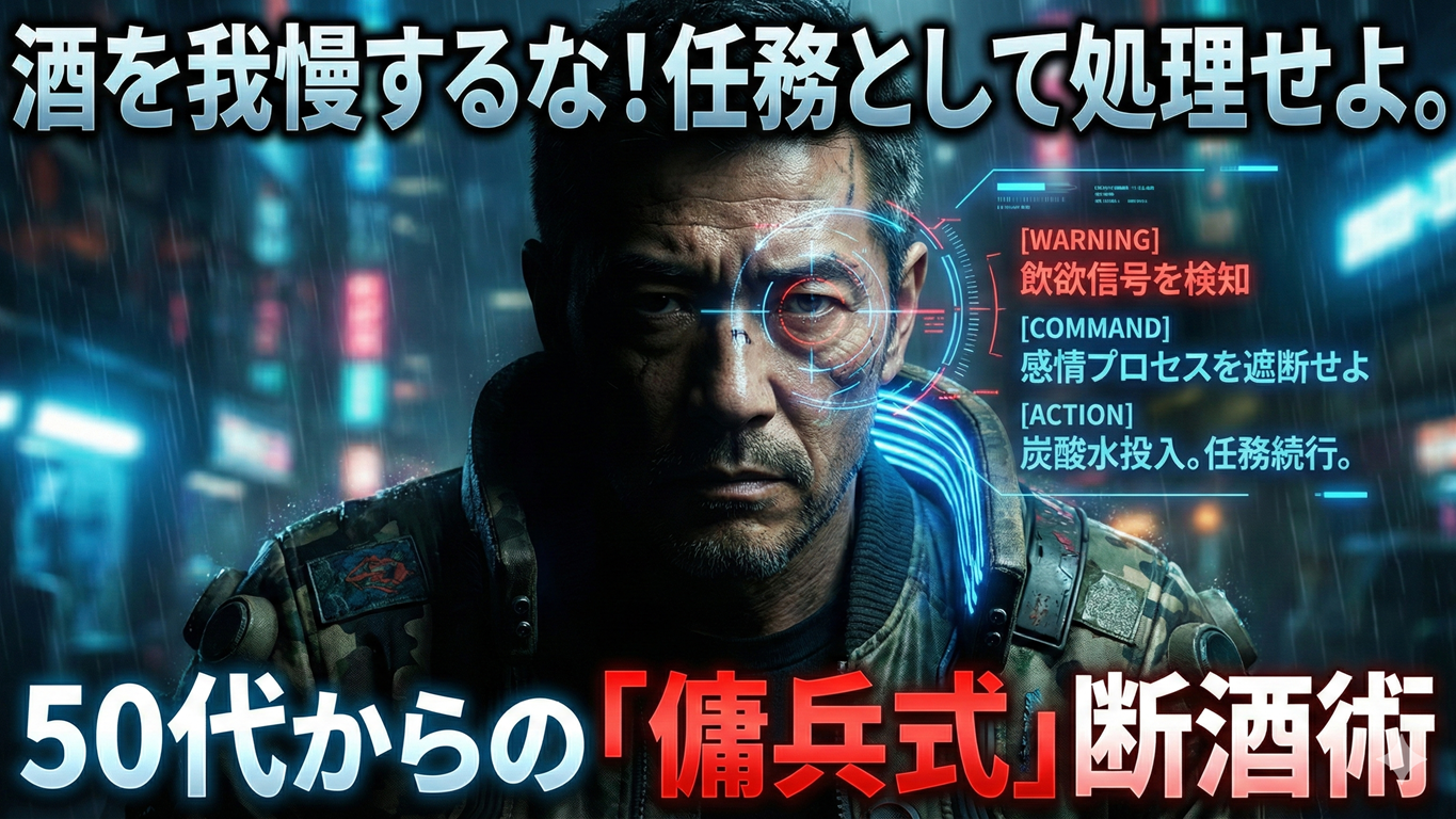 酒を我慢するな！任務として処理せよ。感情を行動で制圧する50代からの「傭兵式」断酒術