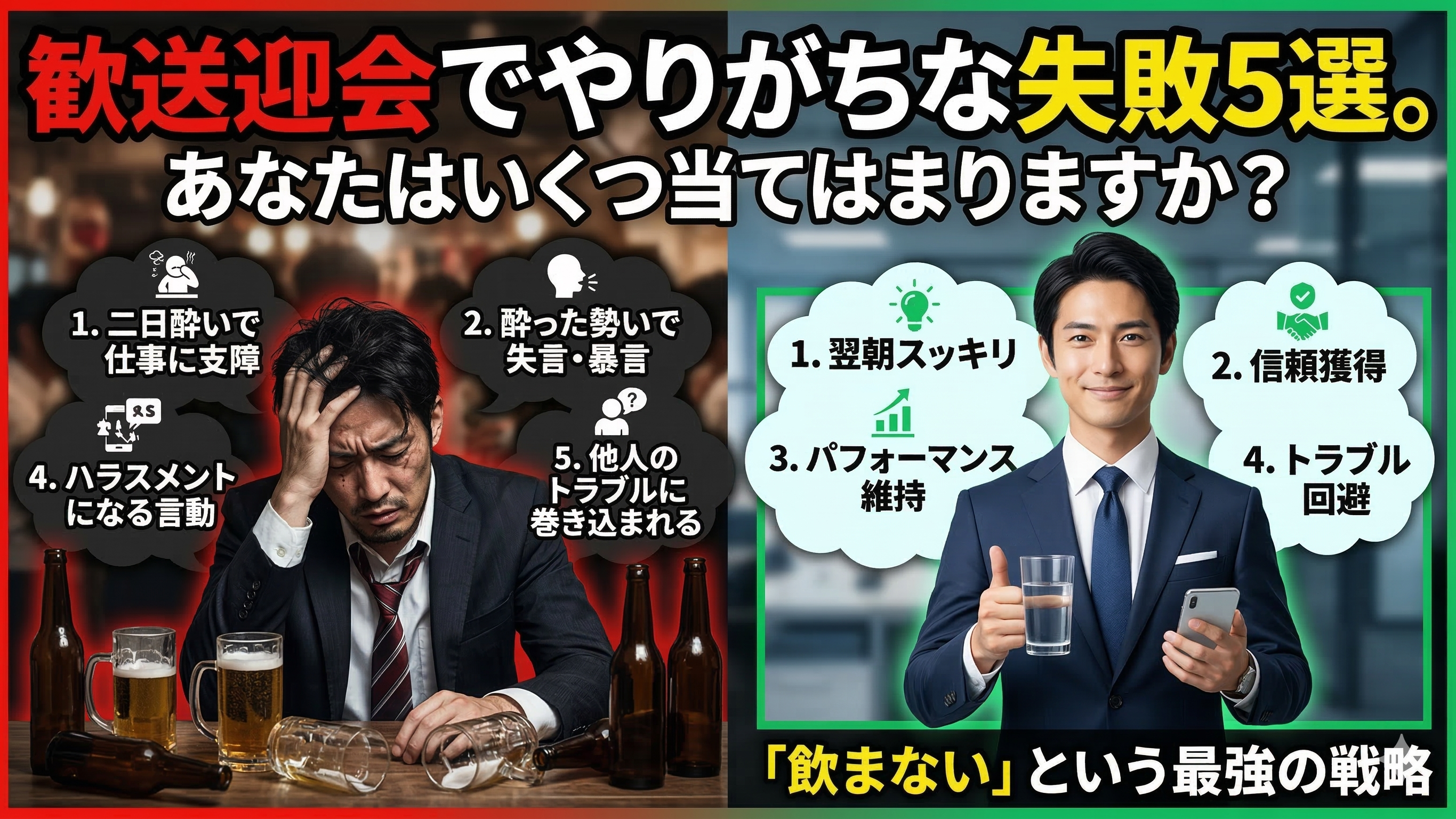 歓送迎会でやりがちな失敗5選。あなたはいくつ当てはまりますか？