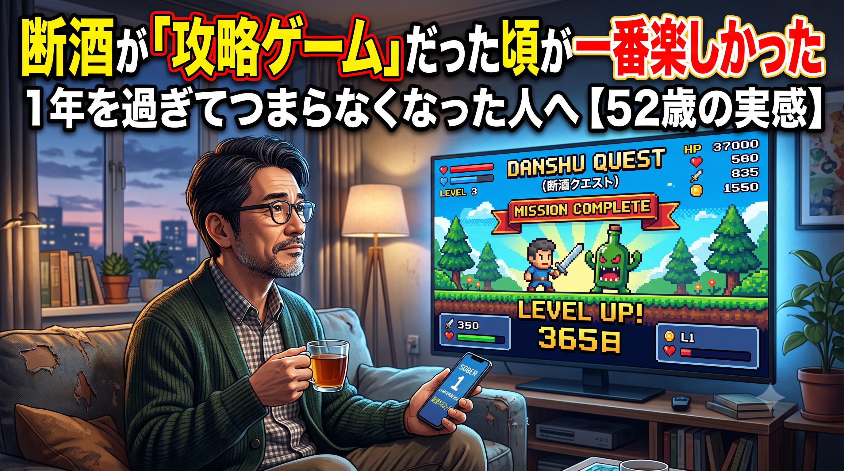 断酒が「攻略ゲーム」だった頃が一番楽しかった｜1年を過ぎて“つまらなくなった”人へ